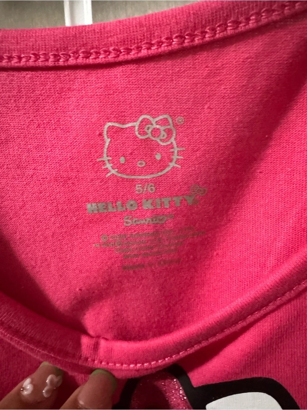 Hello Kitty Pink Short-Sleeve Knot-Front Set with Leopard Print skort